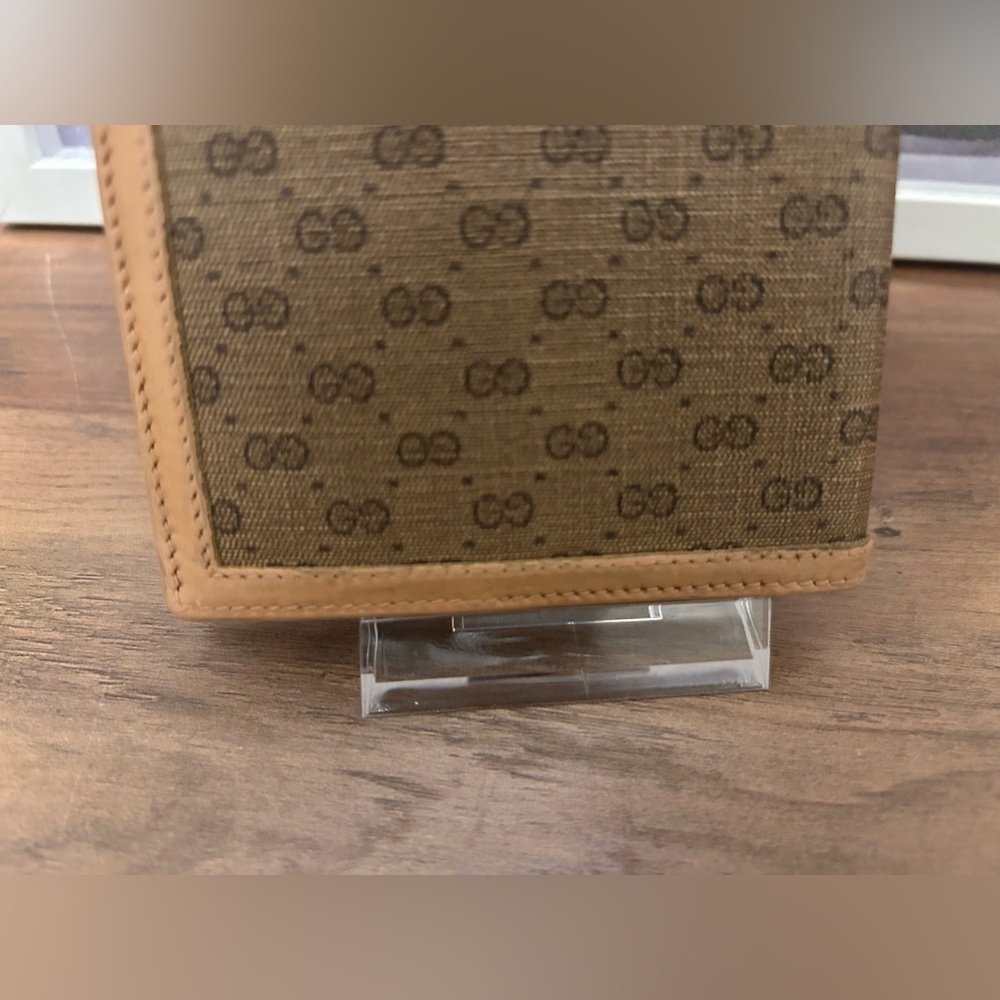 Gucci Vintage Tan and Brown Wallet with dust bag - Picture 6 of 15